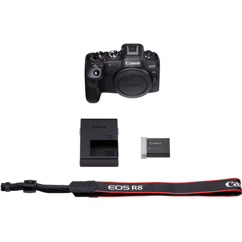 Canon EOS R8 Mirrorless Camera with Cropping Guide Firmware