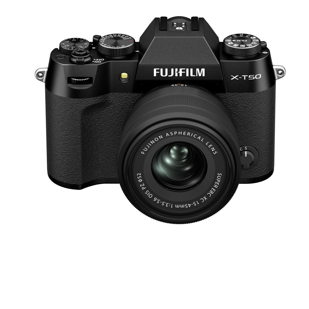 FUJIFILM X-T50 Mirrorless Camera with 15-45mm Lens (Black)