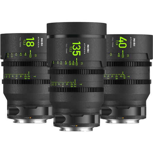 NiSi ATHENA PRIME T2.2/1.9 Full-Frame 3-Lens Add-On Kit