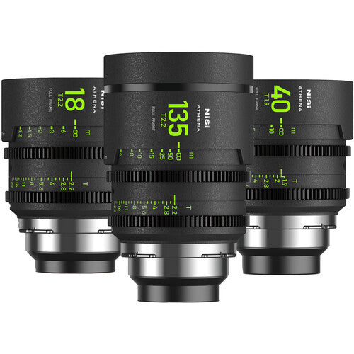 NiSi ATHENA PRIME T2.2/1.9 Full-Frame 3-Lens Add-On Kit