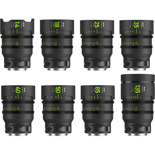 NiSi ATHENA PRIME T2.4/1.9 Full-Frame 8-Lens MASTER Kit