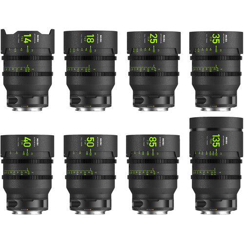 NiSi ATHENA PRIME T2.4/1.9 Full-Frame 8-Lens MASTER Kit