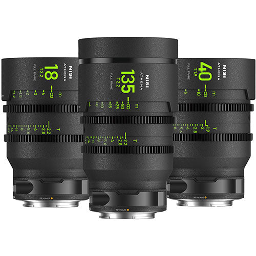 NiSi ATHENA PRIME T2.2/1.9 Full-Frame 3-Lens Add-On Kit