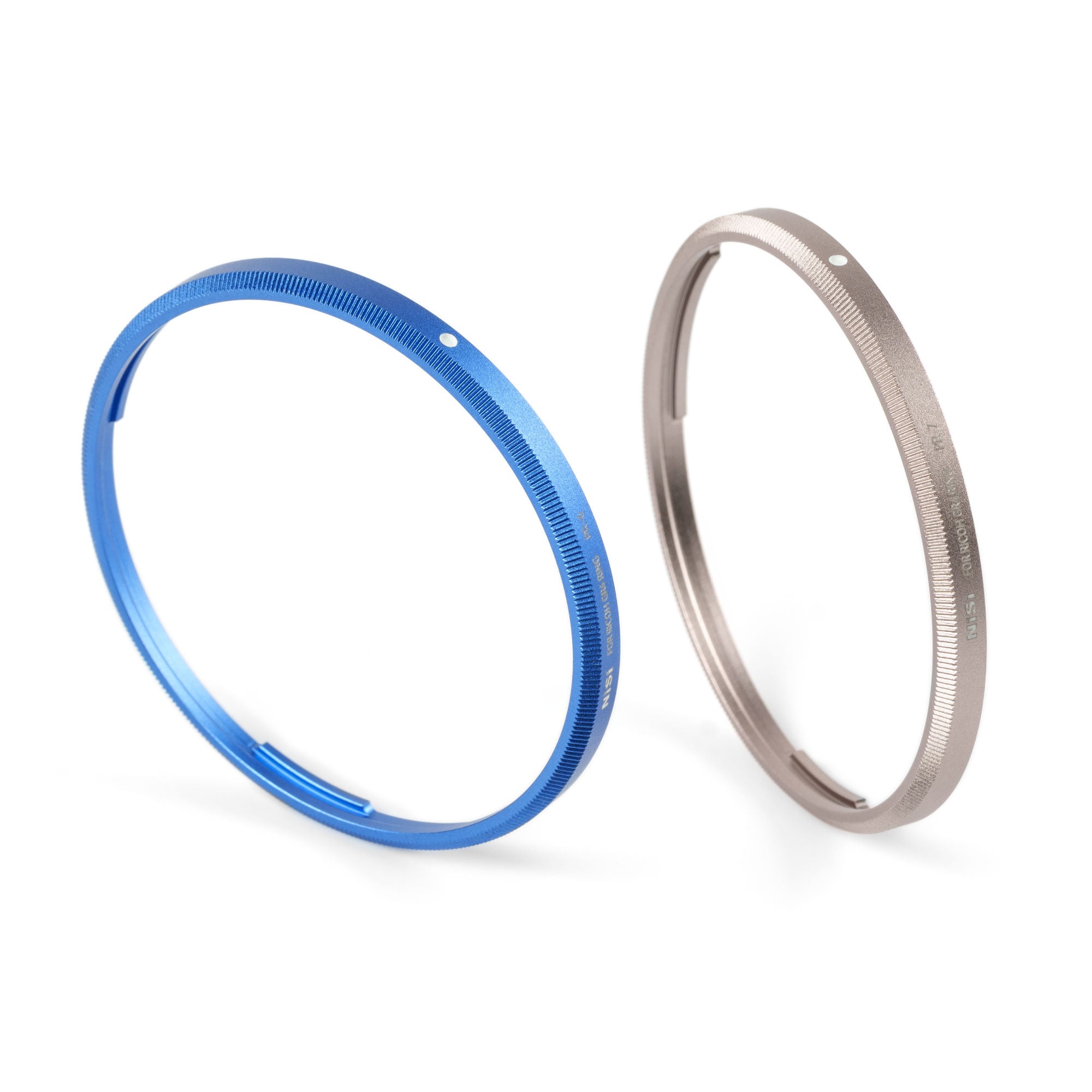 NiSi Ring Cap Kit for Ricoh GR IV (Royal Blue & Titanium Gray)